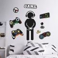 【Top Picks】 Glow in The Dark Luminous Wall Sticker Cosmic Starry Sky Game Handle Gaming Zone Video Game Decor for Living Room. 