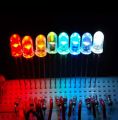 ( 100 pcs  )5mm LEDs Light Multicolors  3V DIY Science Project Electronics Components Lighting Kit. 