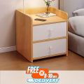 Side Tables Living Room Bed side Furniture with 1 Pumping Locker Drawer Side Table for Bedroom, Living Room Storage Side Table Design by Nahid Furniture 18x16x12". 