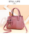 【 Xiaoyu Luggage 】 Foreign trade women's handbag, handbag, elegant and tren, European and Ameran fashion middle-aged mom bag.