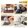 Grommet Tool Kit with 10mm Eyelets Manual Machine Press Handheld Plier Metal Grommet for Leather Belt Clothes Craft Flag. 