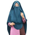 Crown Hijab 2 Part Instant Ready Hijab with Niqab for Woman.