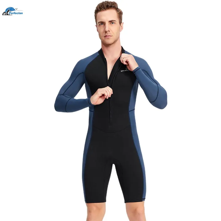 1.5mm%20Neoprene%20Men%20Wetsuit%20Diving%20Suit%20Keep%20Warm%20Long%20Sleeve%20Shorts%20Front%20Zip%20Protection%20XXXL%20-%20Image%207