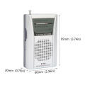 Portable AM FM Transistor Radio 5W Speaker Operated Pocket for Travel Emergency Home. 
