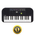 Casio SA-47 Portable Musical Keyboard Piano - Black & Grey with Adapter. 