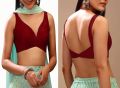 Dupion Silk Sleeveless Stitched Saree Blouse – Ethnic Indian Choli.