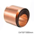 Ultra-thin Copper Sheet Roll Durable Double Sided 50 x 1000mm Red Copper Strip Metal Foil Plate Avoid Voltage and Current.