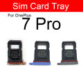 For OnePlus 6/6T,OnePlus 7/7Pro,7T/7T Pro Single / Dual Nano Sim Card Tray Holder Sim Adaptor With Free Sim Ejector Pin Replacement Part. 