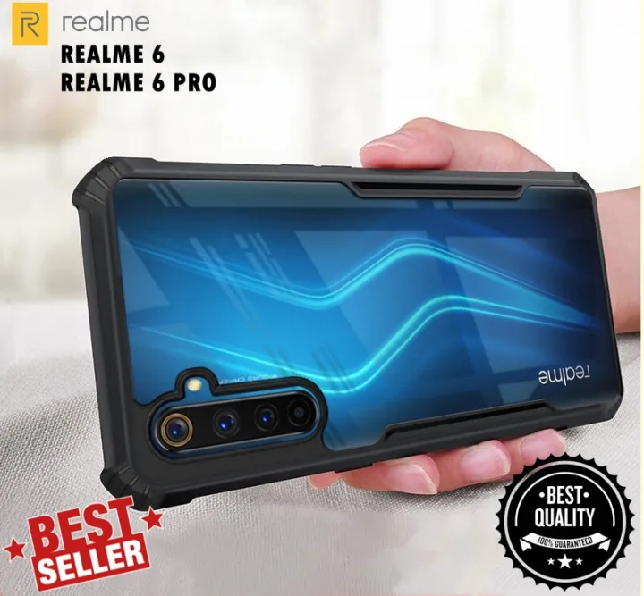 For%20Realme%206%20protective%20Black%20Border%20Crystal%20clear%20Xandd%20mobile%20Back%20case%20Cover%20-%20Image%202