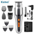 Kemei Km-680A - 8 In 1 Grooming Kit Shaver And Trimmer For Men - Silver.