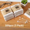 Double Head Wood Cotton Bud/Swab Nose Ears Cleaning Women Makeup Tools Lipstik Cotton Buds Tip Sticks Bastoncillos Oidos. 