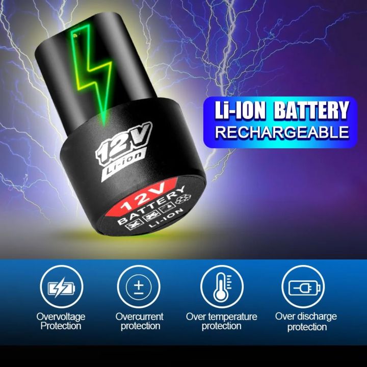 NEW%20Universal%2012V%201500mAh%203000mAh%20Battery%20Rechargeable%20Lithium-Ion%20for%20Electric%20Screwdriver%20Drill%20Mini%20Angle%20Grinder%20Tool%20-%20Image%202