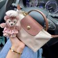 Longchamps bagminiDumpling Bag Leather Women's Bag2023New Hand-Carrying Bag Mini Hand-Holding Crossbody Cosmetic Bag.
