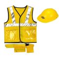 Construction Worker Costume For Boys Engineer Vest Worker Role for Toy Road Construction. 
