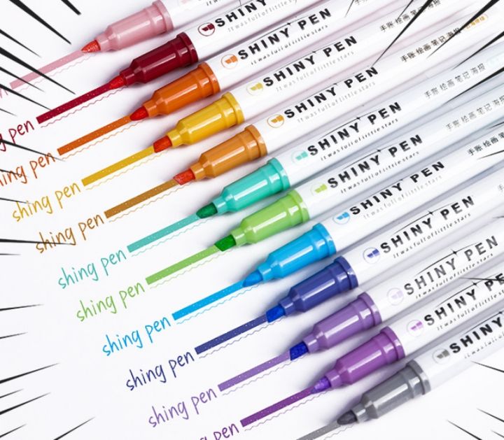 RHS%20Online%204PCS%20Shiny%20Pen%20Glitter%20Highlighters%20Planner%20Journaling%20Fluorescent%20Highlighter%20Sparkling%20Note-taking%20Highlighters%20Soft%20Color%20-%20Image%203