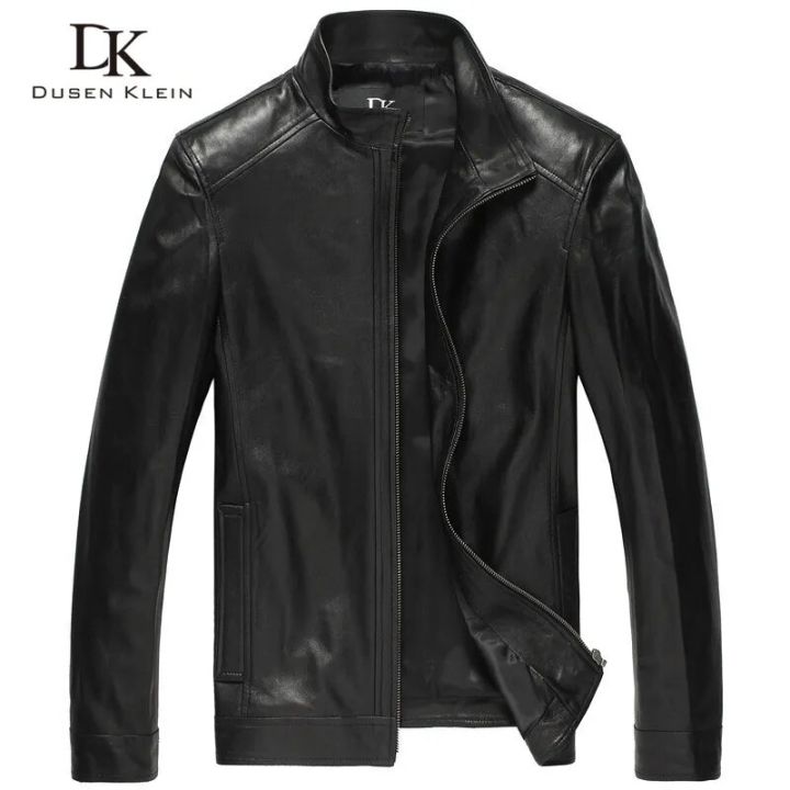 Luxury%20Man%20Genuine%20sheepskin%20leather%20jacket%20Brand%20Dusen%20Klein%20men%20slim%20Designer%20spring%20leather%20coats%20Black/Brown%2014B0109%20-%20Image%202