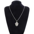 Spiritual Fatima Hand Hamsa Pendant Necklace Woman Evil Eye Vintage Jewelry Men Necklace. 