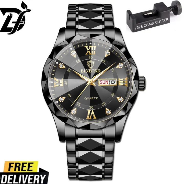 POYDAGAR%20615%20Diamond%20Cut%20Watch%20For%20Men%20Waterproof%20Calendar%20Luminous%20Stainless%20Steel%20Band%20Wrist%20Watch%20Fashion%20Business%20Quartz%20Watch%20Man%20With%20FREE%20BOX%20-%20Image%204