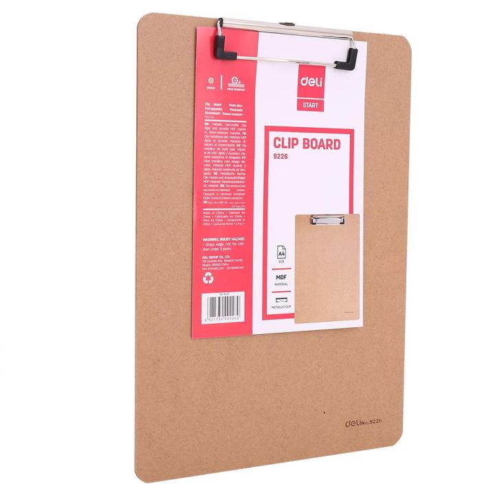 Deli%209226%20Mdf%20Wooden%20Clipboard%20A4%20-%20Image%204