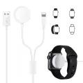 Fast 2 in 1 Smart Watch Wireless Charger For Apple Watch Series 1 2 3 4 USB Magnetic Charging Cable For iPhone 7 8 X Max Good effect and easy to use. 