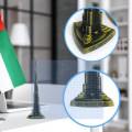 THE QUIRKY HOME Dubai Burj Khalifa Tower Miniature, Dubai City Landmark, Souvenir, Model, Replica, Monuments, Decorative Showpiece for Home, Antique Finish (12cm). 