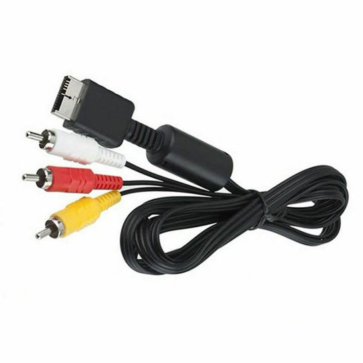 Multi Out AV Cord Video/Audio Cable RCA Flat For Playstation PS