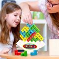 Tetra Tower Game Stacking Blocks Stack Building Blocks Balance Puzzle Board Assembly Bricks Educational Toys for Children Adults. 