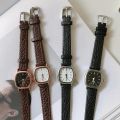 Women Quartz Watch Ladies Watch Vintage Square Dial Faux Leather Strap Lady Quartz Wrist Watch Casual Clock Wristwatches. 