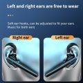 【FUPANG】single ear hook long standby wireless business earphone HiFi sound handfree Bluetooth headphones led power display headset mic. 