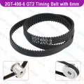 2GT-400-6 GT2 Timing Belt 400mm Width 6mm Synchronous Endless Closed Loop Rubber Belt 200 Teeth For 3D Printer CNC Machine Parts 400-2GT-6. 