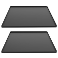 Refrigerator Floor Protector,Mini Silicone Mat,Fridge Under Mat,Black. 