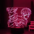 Anime lamp 3d light led colors changing nightlights JJujutsu Kaisenn  lamp lighting for bedroom cartoon comics light home decor. 