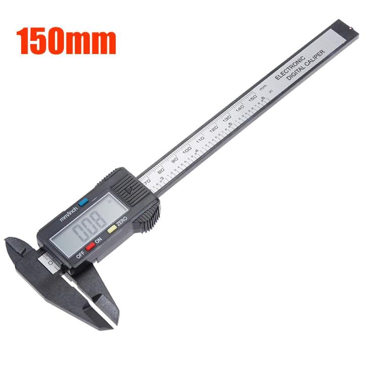 Vernier Caliper Electronic Tools 100mm Digital LCD Display Calliper Micrometer Ruler Instrument Depth Measuring Tool 150mm 0.1mm-150mm black