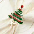 8Pcs Christmas Napkin Rings -Napkin Holder Rings for Holiday Christmas Table Decoration Elk Napkin Buckle.