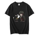 Persona 5 Morgana Mysterious Black Cat T-shirts MEN Amamiya Ren Tshirts 100% Cotton High Quality T Shirts Comfortable Casual Top.