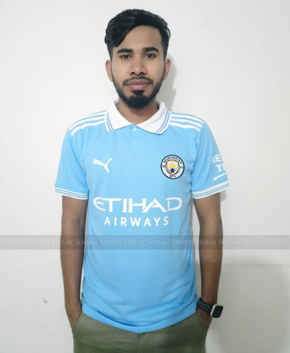 Man City Half Sleeve Premium Football Jersey 2024