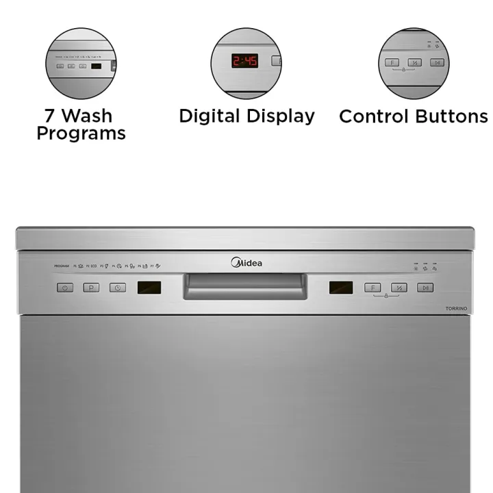 MIDEA%2013%20Place%20Setting%20Freestanding%20Dishwasher%20(WQP12-5201F,%20Silver,7%20wash%20program,%20Child%20Lock,%20Extra%20Dry%20&%20Intensive%2070%20degree%20wash,%20A++%20Energy%20Efficient%20-%20Image%203
