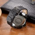Popular Men's Watch, Casual Fashion Multi Time Zone Belt Date Men's Watch.