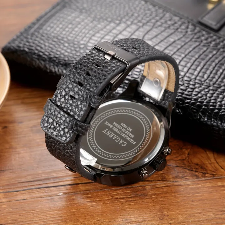 Popular%20Men's%20Watch,%20Casual%20Fashion%20Multi%20Time%20Zone%20Belt%20Date%20Men's%20Watch%20-%20Image%203