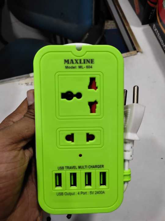 Maxline%20universal%20travel%20multiple%20charger%204%20USB%20PORT%20with%20multiplug%20MAXLINE%20ML-604%20Multi-plug%20With%204%20USB%20Port%20And%205pin%20Socket%206%20FEET%20CABLE%20SAFETY%20SHUTTER%20MULTIPLUG%20FAST%20CHARGING%20-%20Image%205