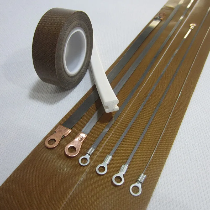 Impulse Sealer Heat Wire Replacement Element – 200/300/400mm Lengths For SF-200 & Similar Plastic Bag Sealers – High-Temp Cloth + Flat Heating Wire – Easy Install