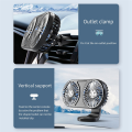 USB Car Air Outlet Dashboard Mini Fan 5V Auto Ventilation Fan.