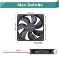 GDSTIME DC 5V 12V 24V 48V 120mm 12025 Sleeve/Ball Cooling Fan 120x120x25mm FG PWM USB 4PIN DC Cooler Fan for PC Computer Case.
