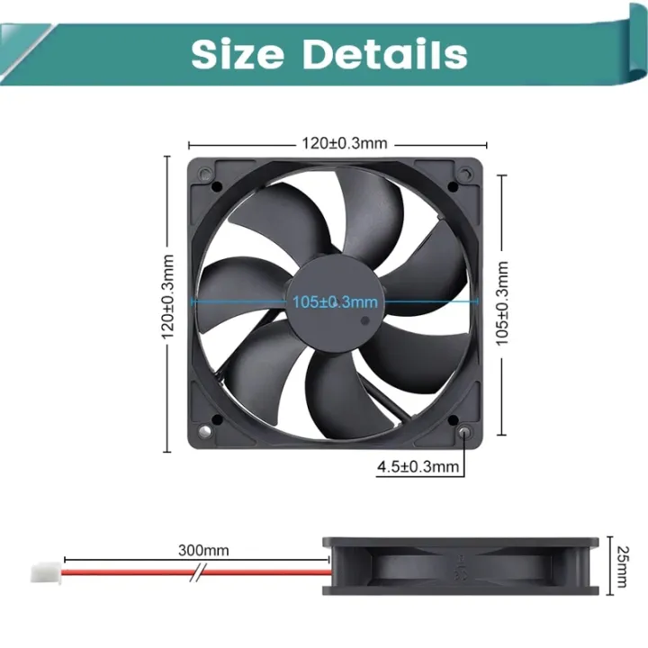 GDSTIME%20DC%205V%2012V%2024V%2048V%20120mm%2012025%20Sleeve/Ball%20Cooling%20Fan%20120x120x25mm%20FG%20PWM%20USB%204PIN%20DC%20Cooler%20Fan%20for%20PC%20Computer%20Case%20-%20Image%205