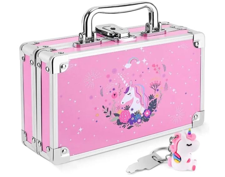 Unicorn%20Pencil%20Box%20for%20Girls%20Kids,%20Lock%20Box%20for%20School%20with%20Portable%20Handle%20and%20Uncorn%20Keychain,%20Pink%20Pencil%20Box,%20Cute%20Unicorn%20S%20-%20Image%202