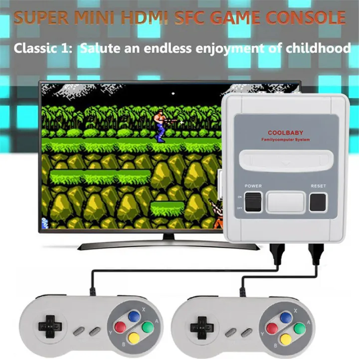 SNES%208%20Bit%20Mini%20Retro%20TV%20Game%20Console%20Built-in%20620%20Class%20Games%20With%202%20Controllers%20For%20Super%20Nintendo%20US/EU/UK/AU%20Plug%20-%20Image%204