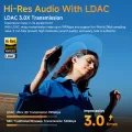 QCY HT10 AilyBuds Pro+ ANC Wireless Earphone Hi-Res Audio with LDAC Bluetooth 5.3 Earbuds 6 Mic AI HD Call. 