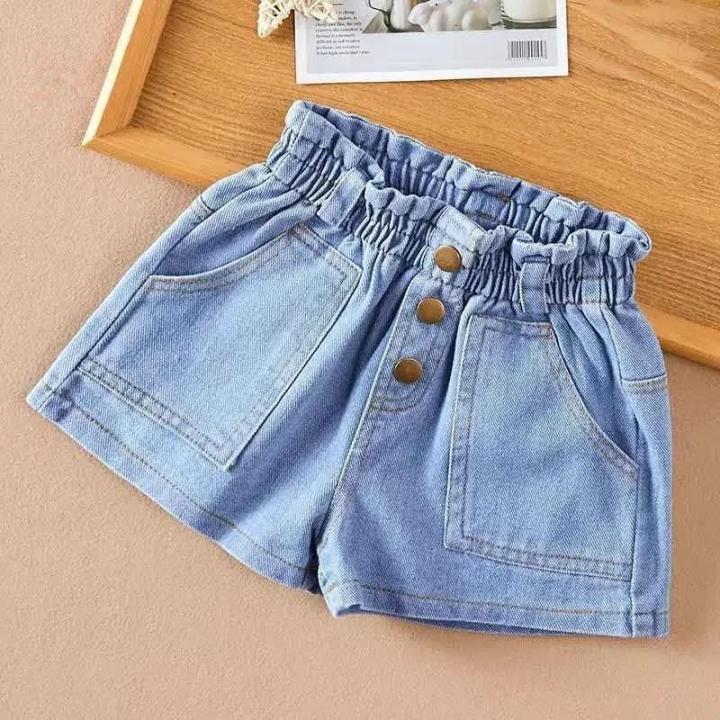 Summer%20Girls%20Kids%20Jeans%202024%20New%20Casual%20Clothes%20Solid%20Baby%20Denim%20Pants%20Soft%20Girls%20Fashion%20Short%20Trousers%20for%203-10%20Yrs%20Children%20-%20Image%207