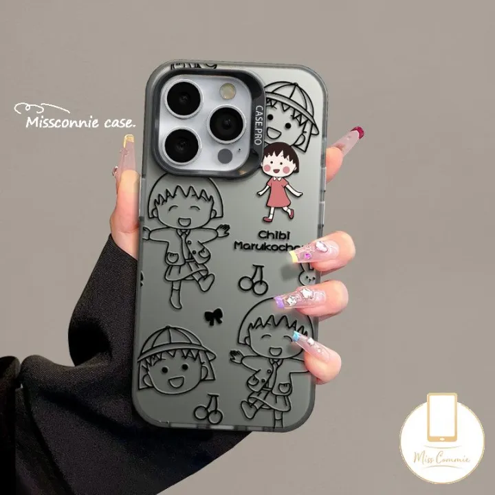 MissConnie%20Cartoon%20Anime%20Chibi%20Maruko-chan%20Phone%20Case%20Compatible%20for%20IPhone%2011%2013%2014%2012%2015%20Pro%20Max%20XS%20Max%20XR%2015Plus%20Cute%20Crayon%20Shin-chan%20Luxury%20Plating%20Metal%20Button%20Soft%20Shockproof%20Cover%20-%20Image%203