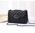 Bag Women's 2022 New Fashion Lingge Chain Bag Versatile Little Fragrance One Shoulder Crossbody Bag Soft Leather Handbag Bag. 